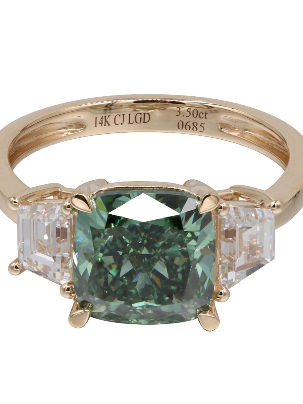 LG Diamond and gemstone ring size 7